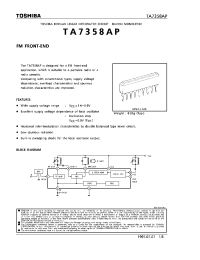 Datasheet TA7358 manufacturer Toshiba